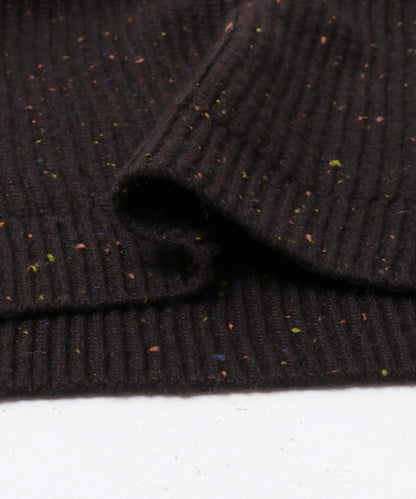 可水洗羊毛混紡圓領針織衫