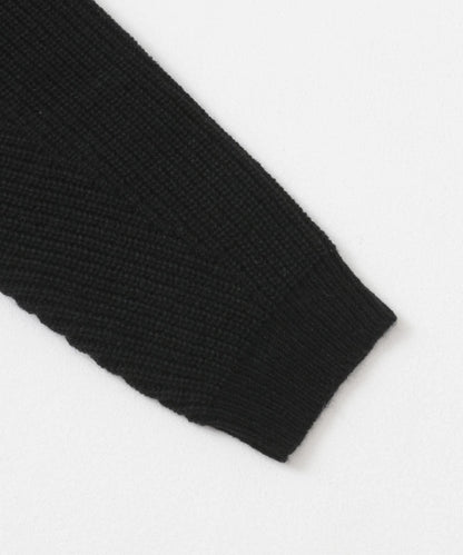 可水洗羊毛混紡圓領針織衫