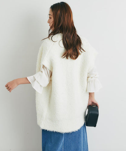 優雅氣質前襟荷葉邊雪紡襯衫