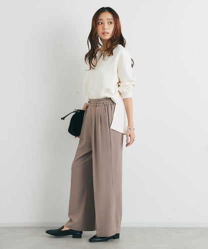 《楽ちんキレイ見え》半拉鍊針織斗篷