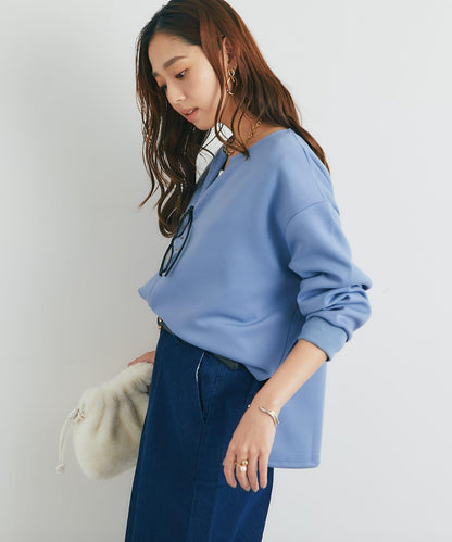 《楽ちんキレイ見え》半拉鍊針織斗篷