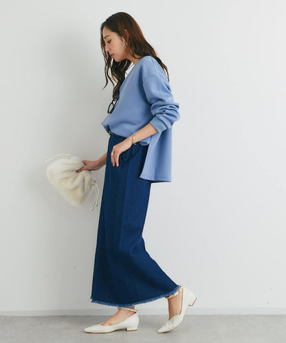 《楽ちんキレイ見え》半拉鍊針織斗篷