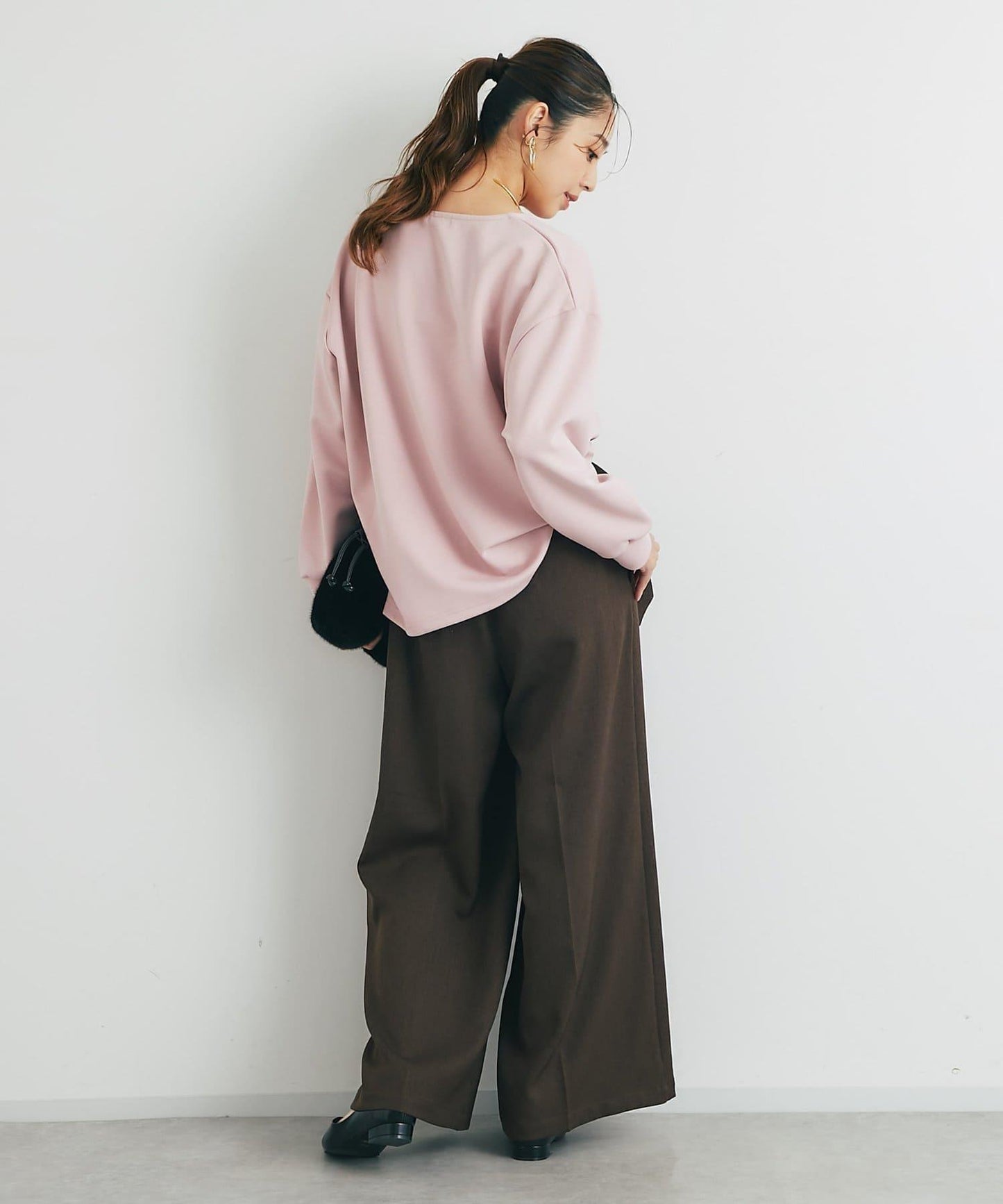 《楽ちんキレイ見え》半拉鍊針織斗篷