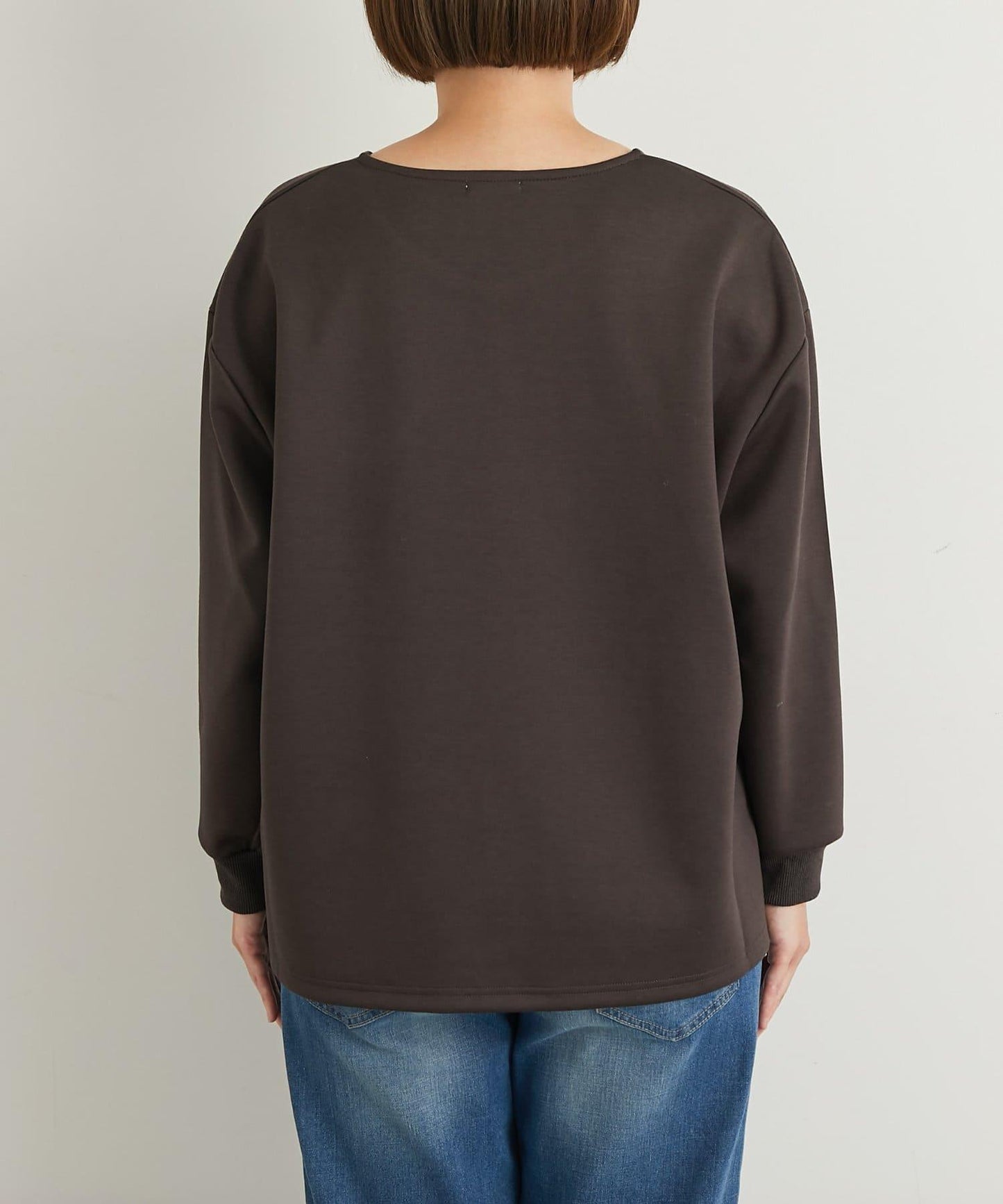 《楽ちんキレイ見え》半拉鍊針織斗篷