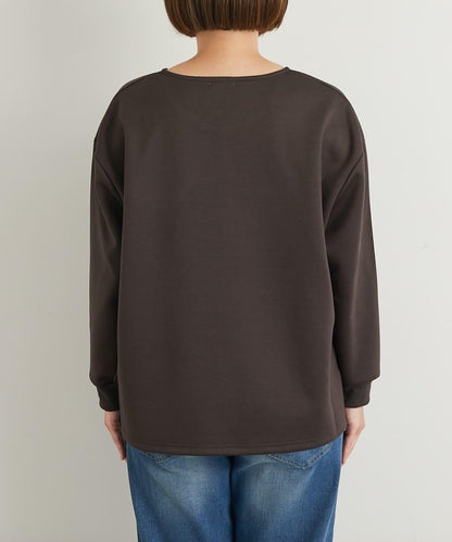 《楽ちんキレイ見え》半拉鍊針織斗篷