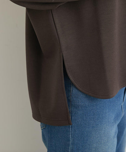 《楽ちんキレイ見え》半拉鍊針織斗篷