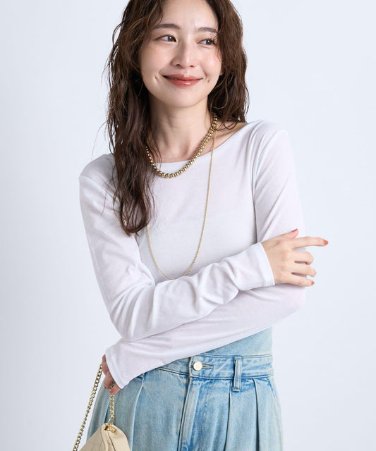 【La boutique BonBon】前後兩穿透視針織衫