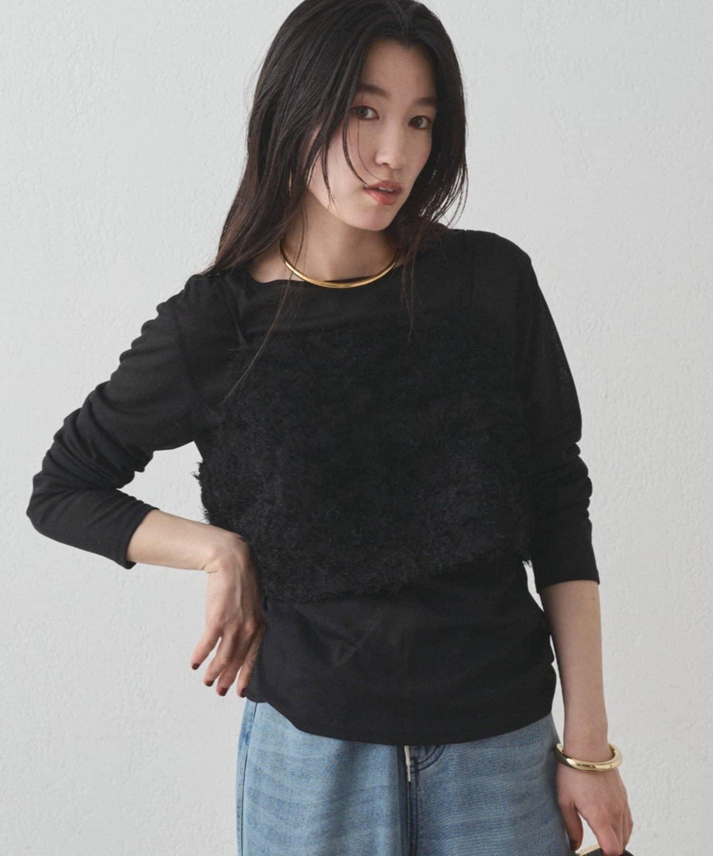 【Loungedress】羽毛吊帶上衣