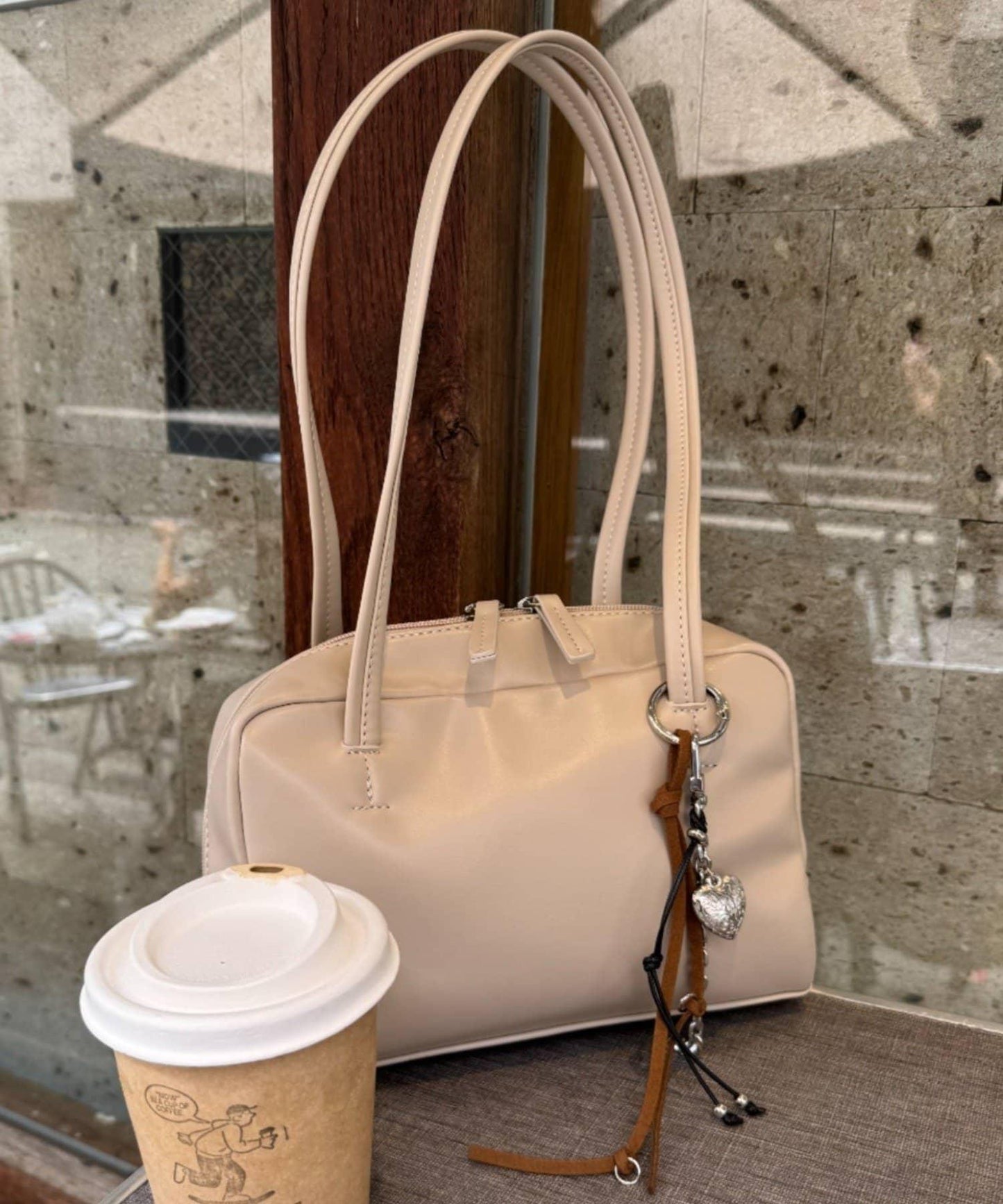 【可收納600ml塑料瓶】長手柄波士頓包