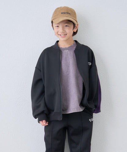 【KIDS】【FOX×TYPY】彈力針織拼接運動夾克