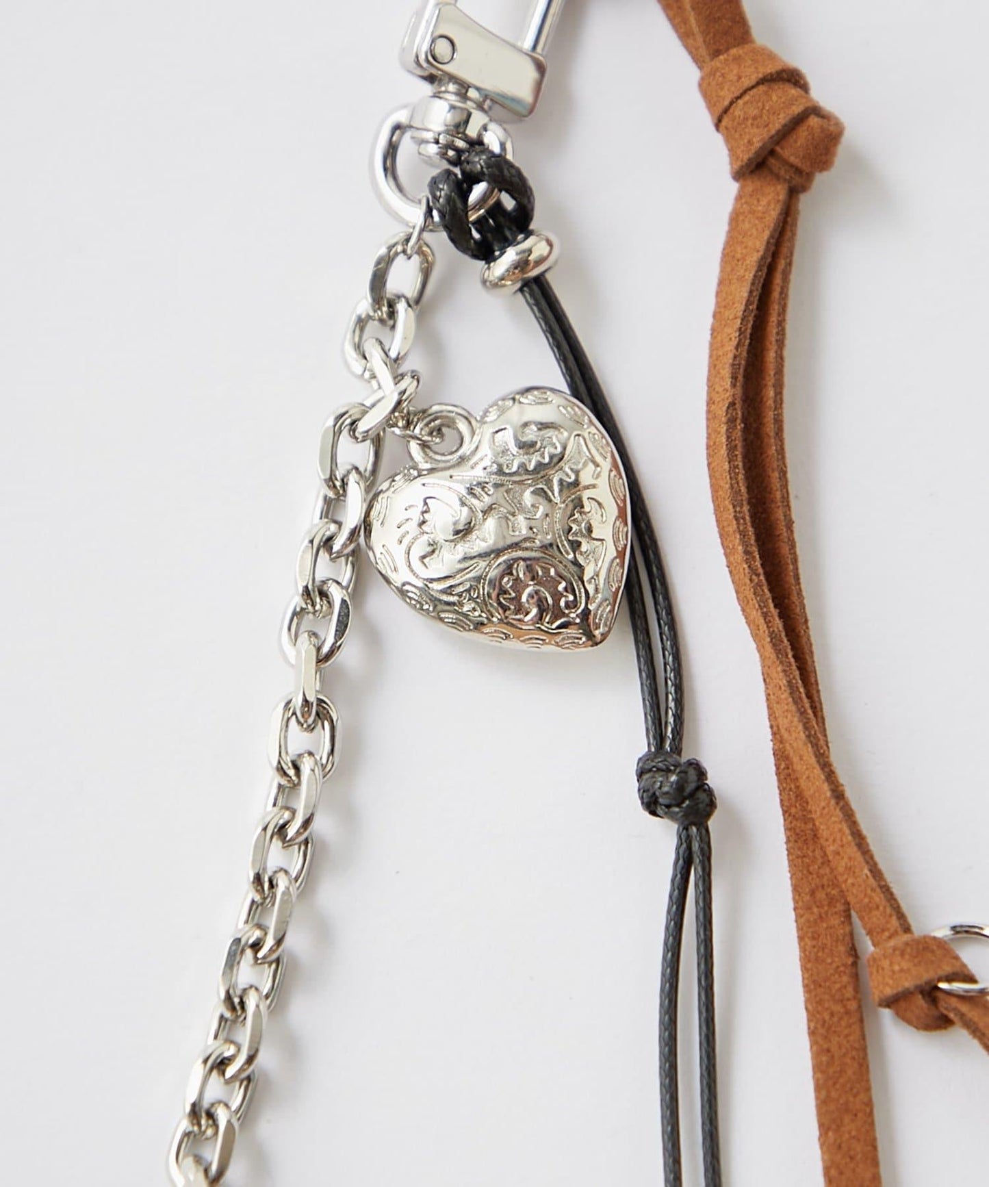 【CIAOPANIC TYPY】麂皮材質拼接設計掛飾