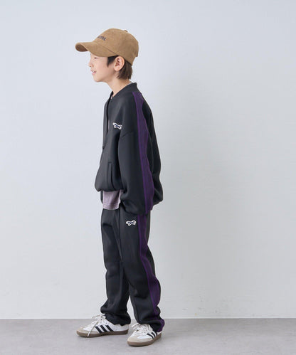 【KIDS】【FOX×TYPY】彈力針織拼接運動夾克