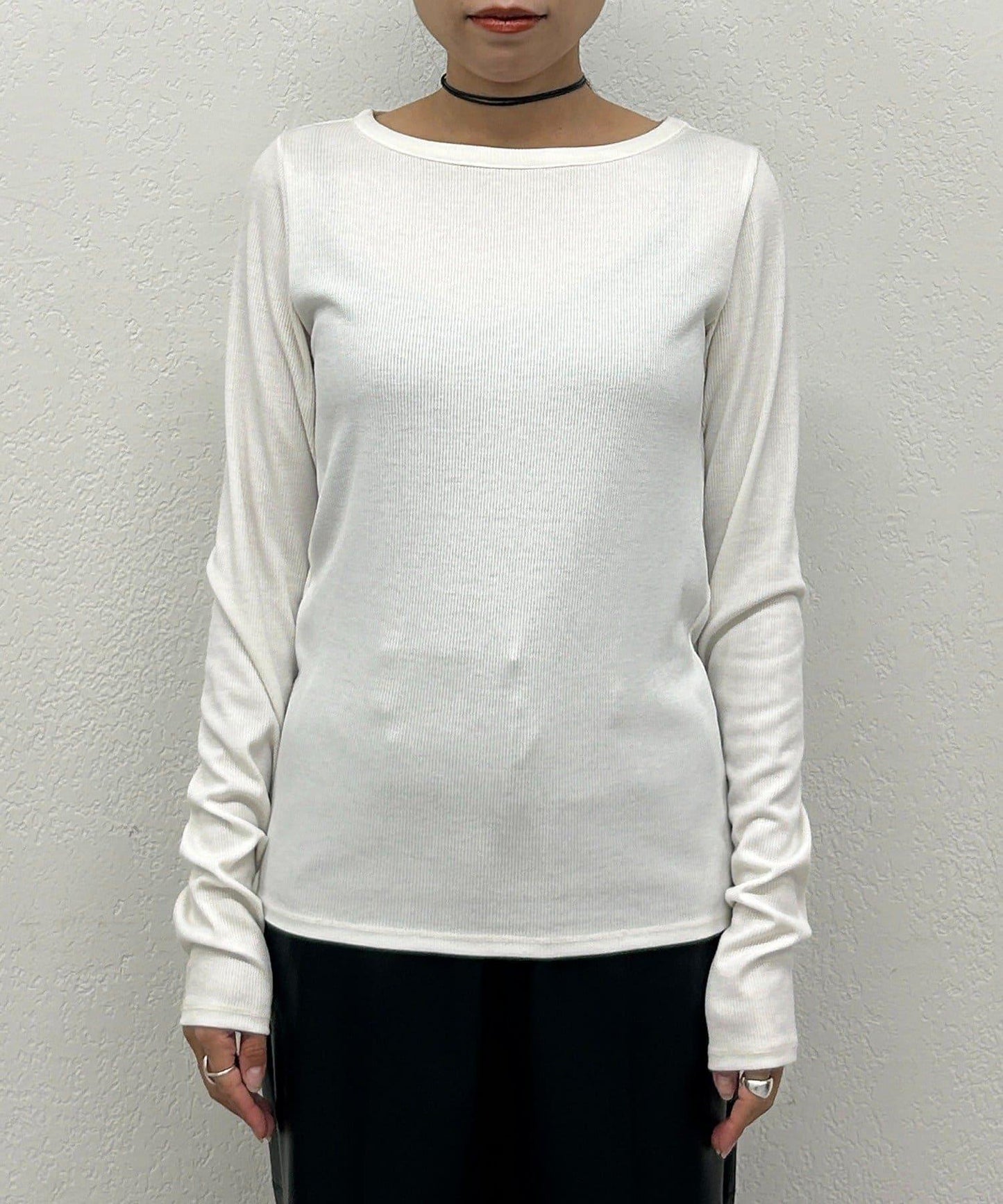 基礎羅紋長袖T恤