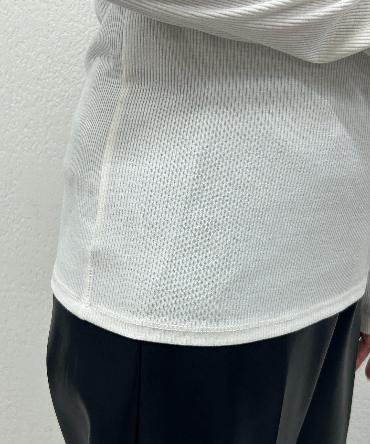 基礎羅紋長袖T恤