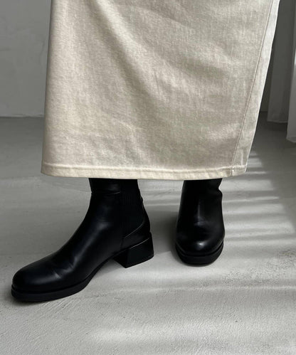 【人氣話題鞋款再度登場！】羅紋拼接短靴