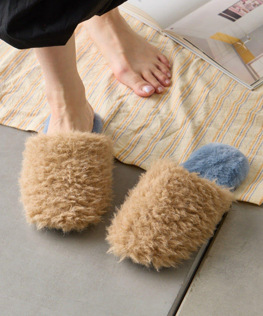 毛絨室內拖鞋