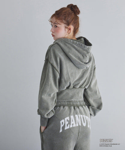 【《PEANUTS》聯名】史努比刺繡連帽衛衣