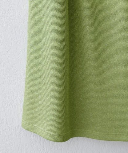 【natural couture】金銀絲羅紋修身半身裙