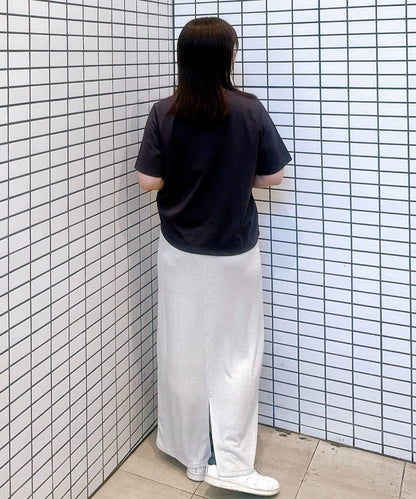 【natural couture】金銀絲羅紋修身半身裙