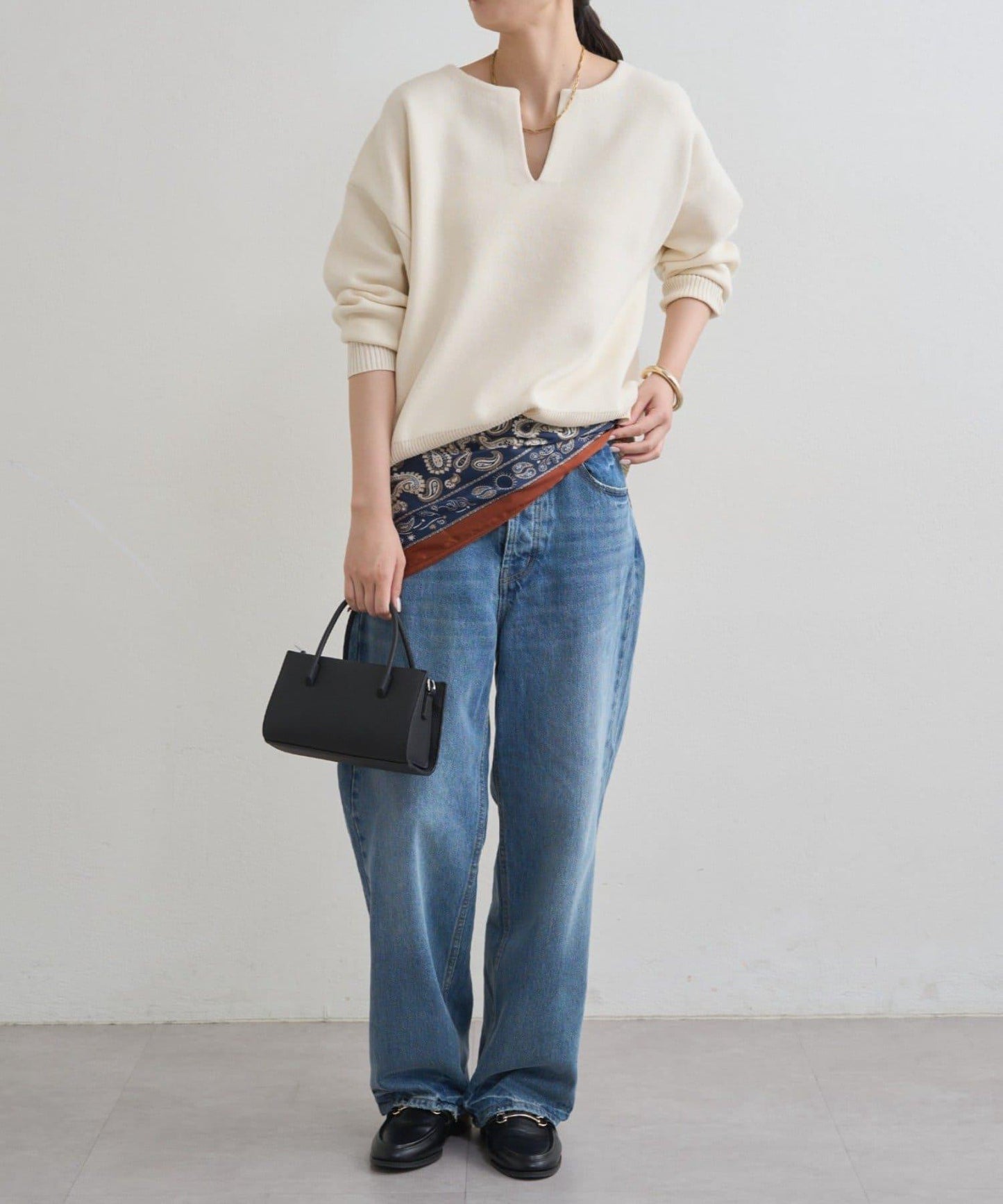 【@_shirabe.s_聯名】衛衣風翻領針織衫