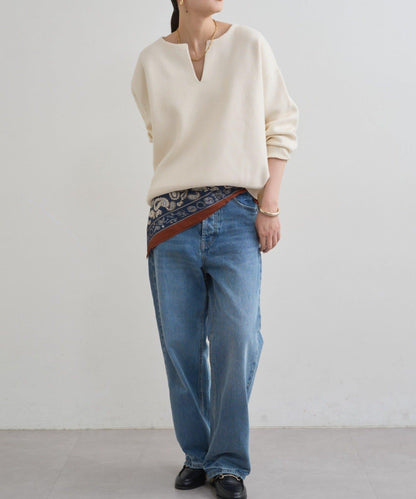 【@_shirabe.s_聯名】衛衣風翻領針織衫