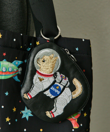 《本革》sampo×ear聯名 太空馬桶造型真皮收納盒/包包掛飾