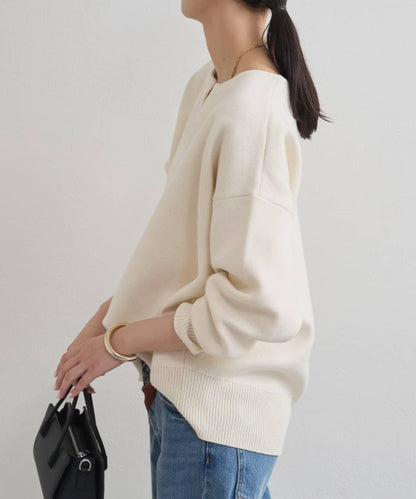 【@_shirabe.s_聯名】衛衣風翻領針織衫