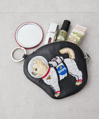 《本革》sampo×ear聯名 太空馬桶造型真皮收納盒/包包掛飾