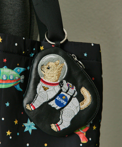 《本革》sampo×ear聯名 太空馬桶造型真皮收納盒/包包掛飾