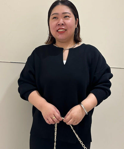 【@_shirabe.s_聯名】衛衣風翻領針織衫