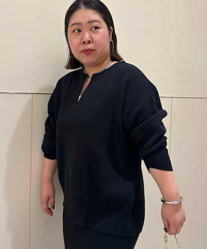 【@_shirabe.s_聯名】衛衣風翻領針織衫