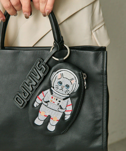 《本革》sampo×ear聯名 太空馬桶造型真皮收納盒/包包掛飾