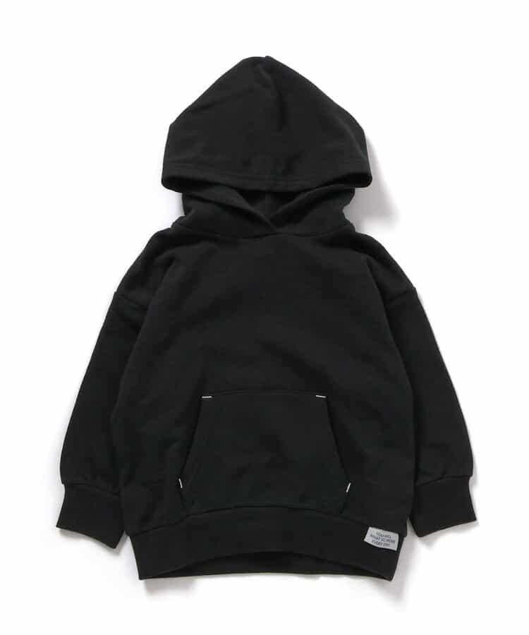 純色條紋連帽衛衣