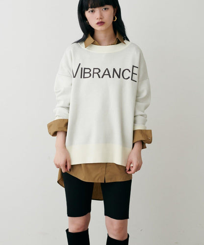 logo提花針織套頭衫