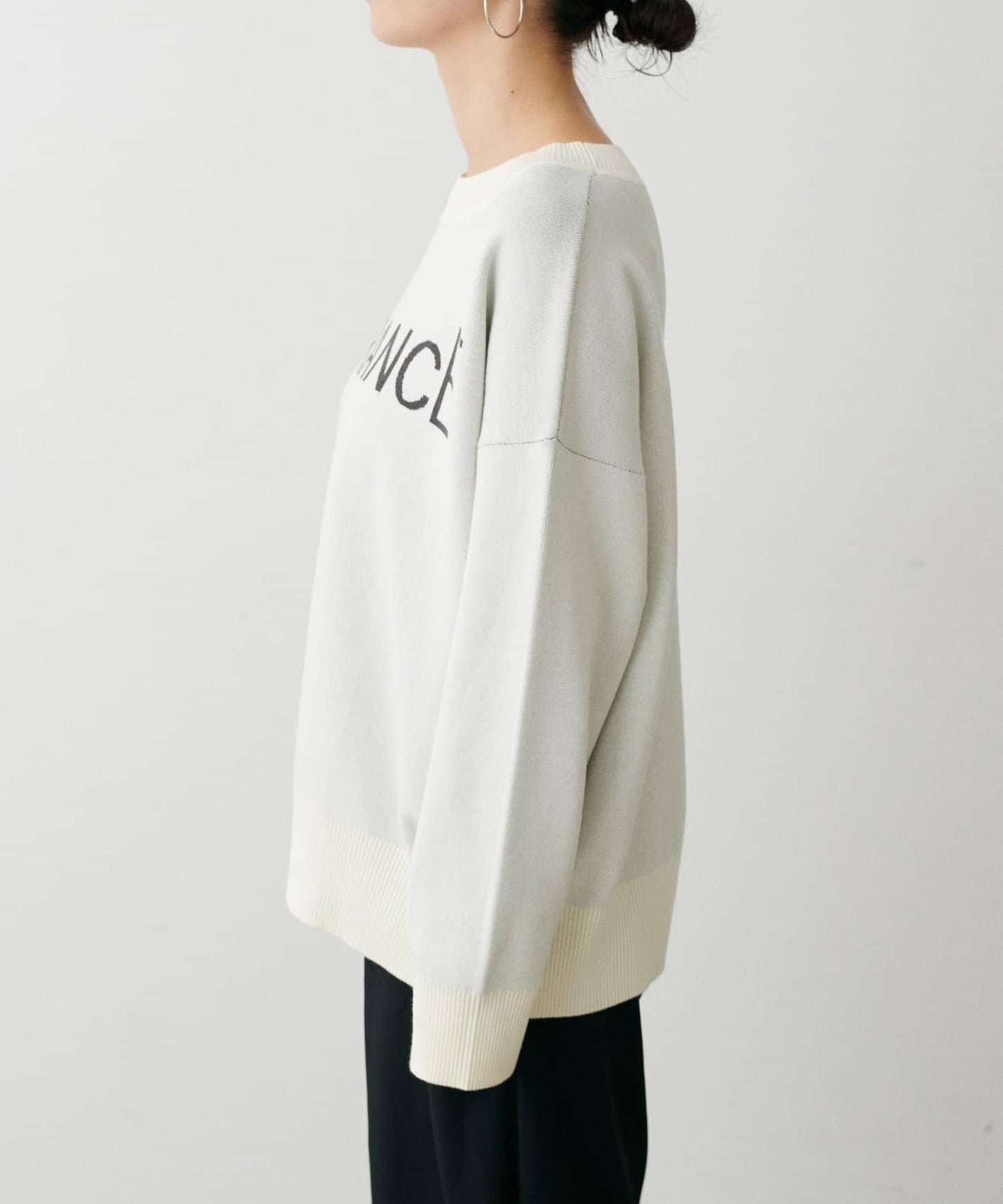logo提花針織套頭衫