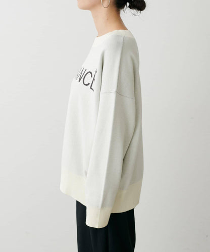 logo提花針織套頭衫