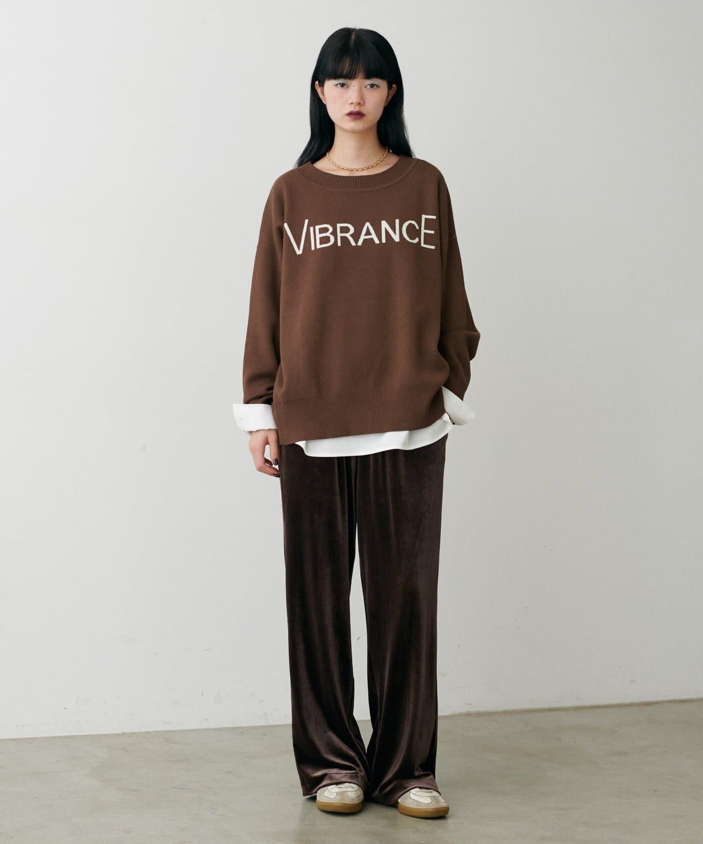 logo提花針織套頭衫