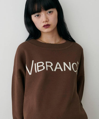 logo提花針織套頭衫