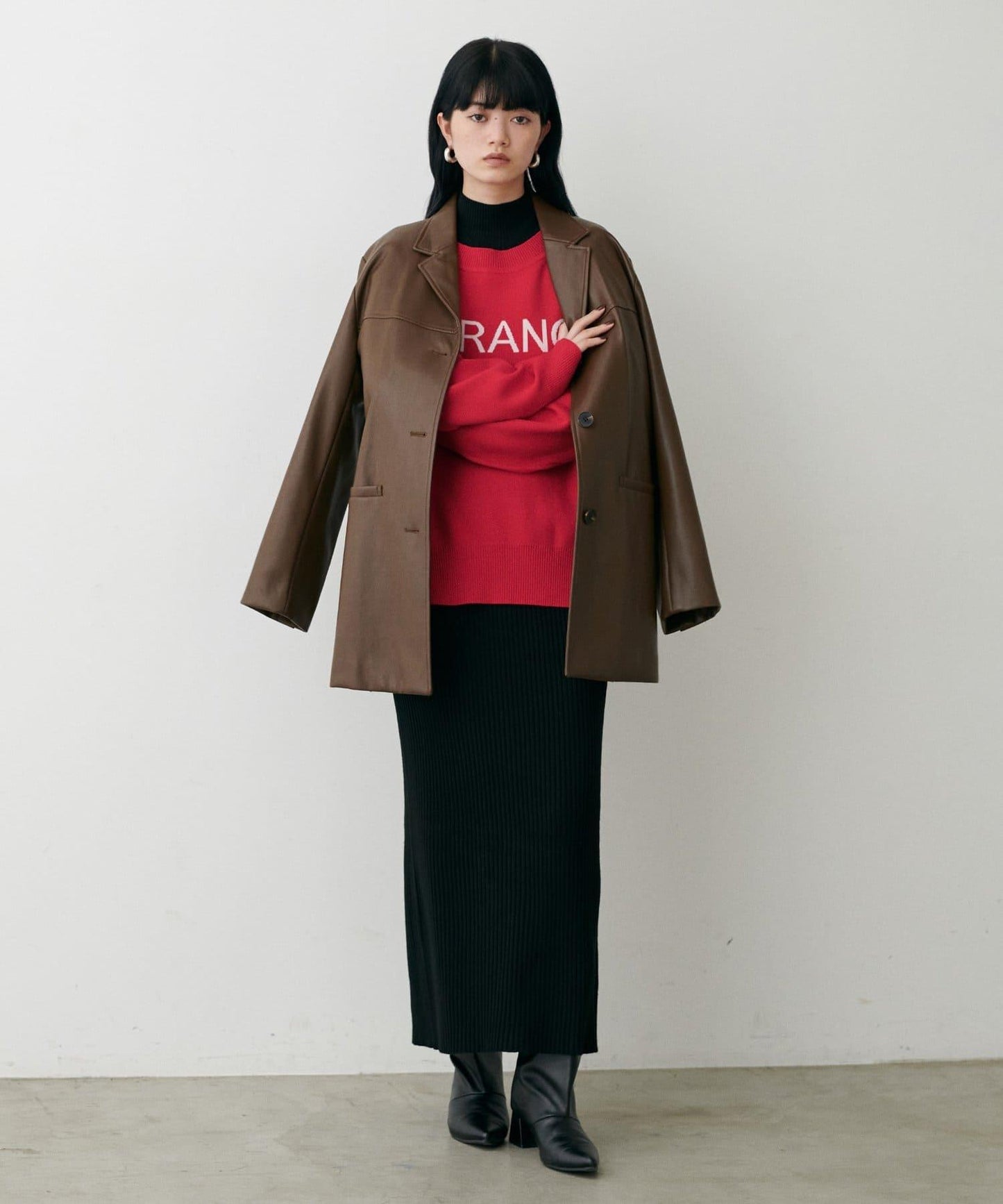 logo提花針織套頭衫