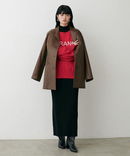 logo提花針織套頭衫