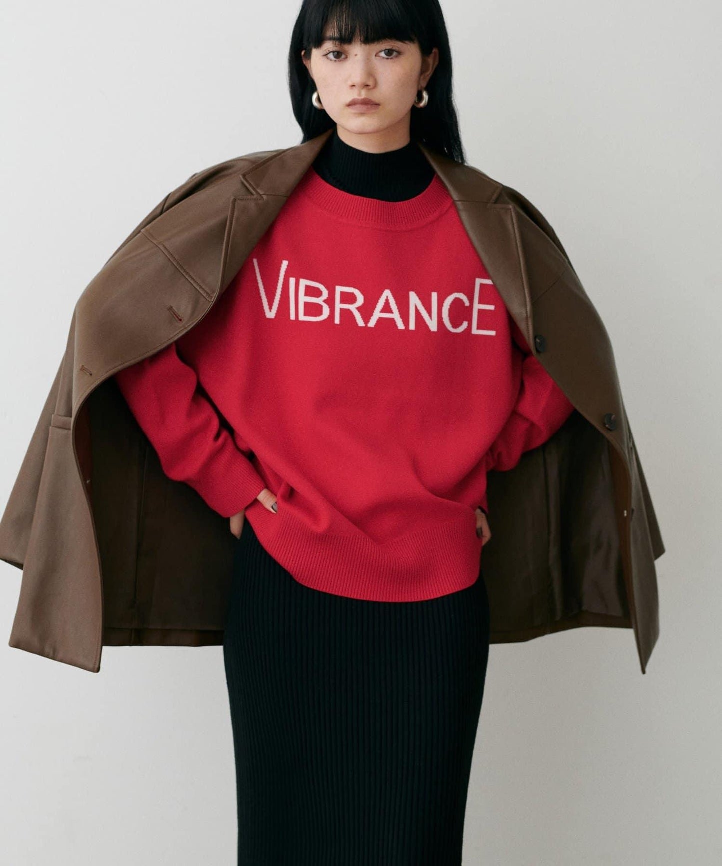 logo提花針織套頭衫