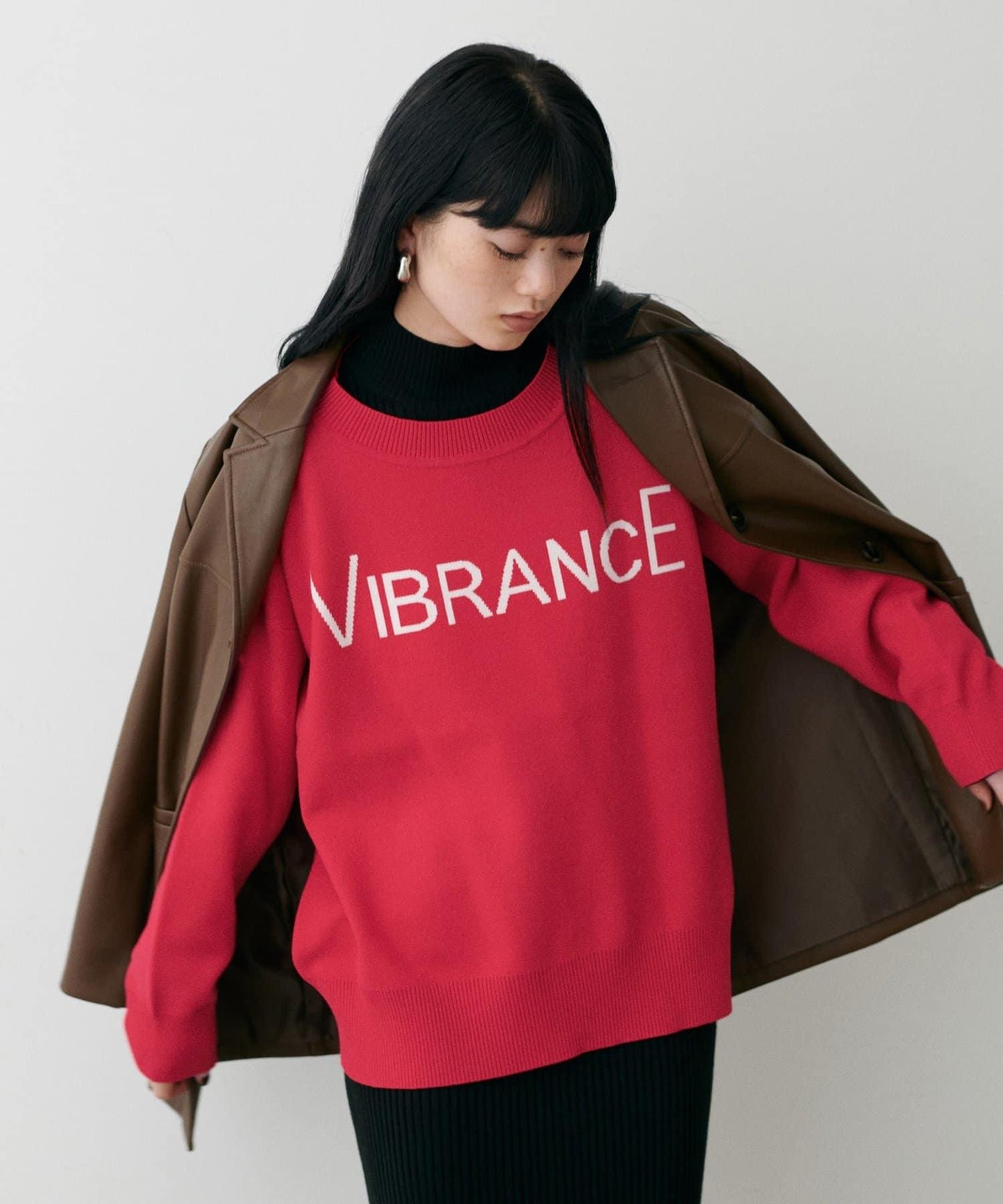 logo提花針織套頭衫