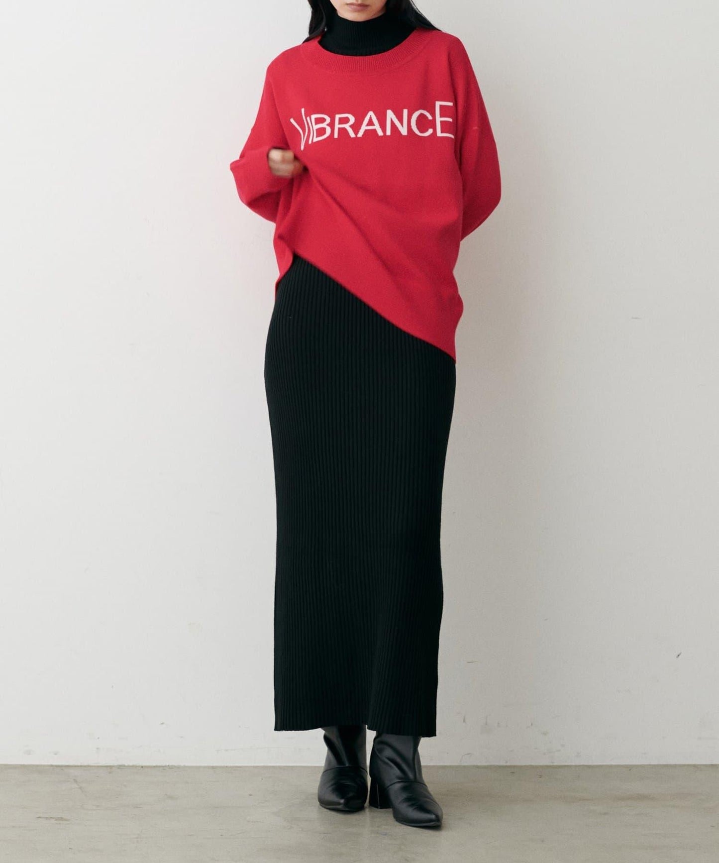 logo提花針織套頭衫