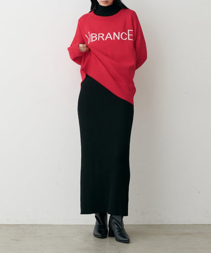 logo提花針織套頭衫