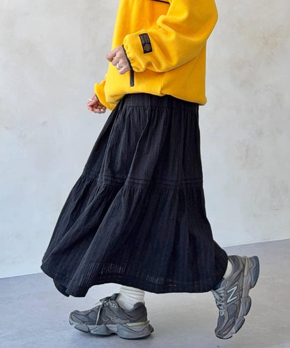 加絨內襯蕾絲裙