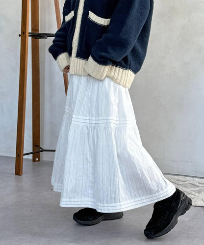 加絨內襯蕾絲裙