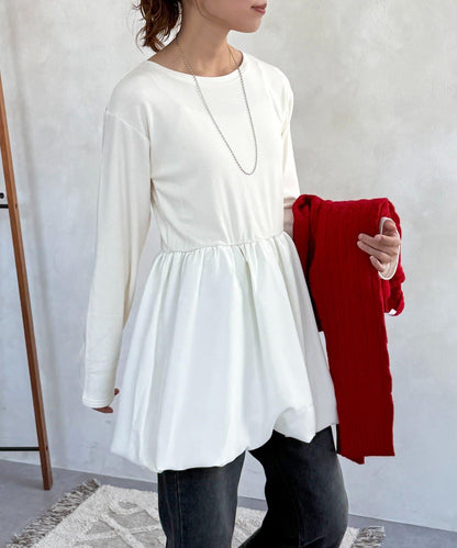 拼色疊穿風長袖T恤