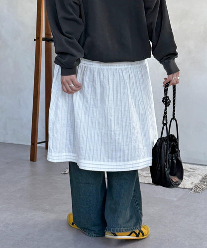 加絨內襯蕾絲裙