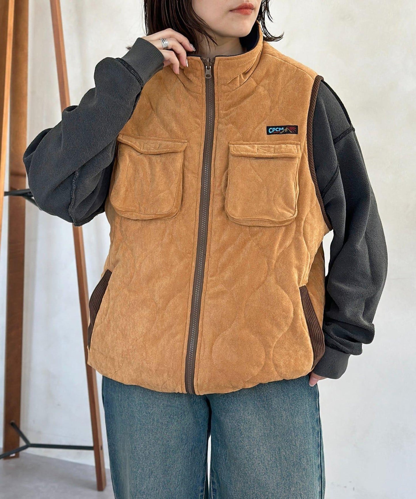 可雙面穿絎縫馬甲