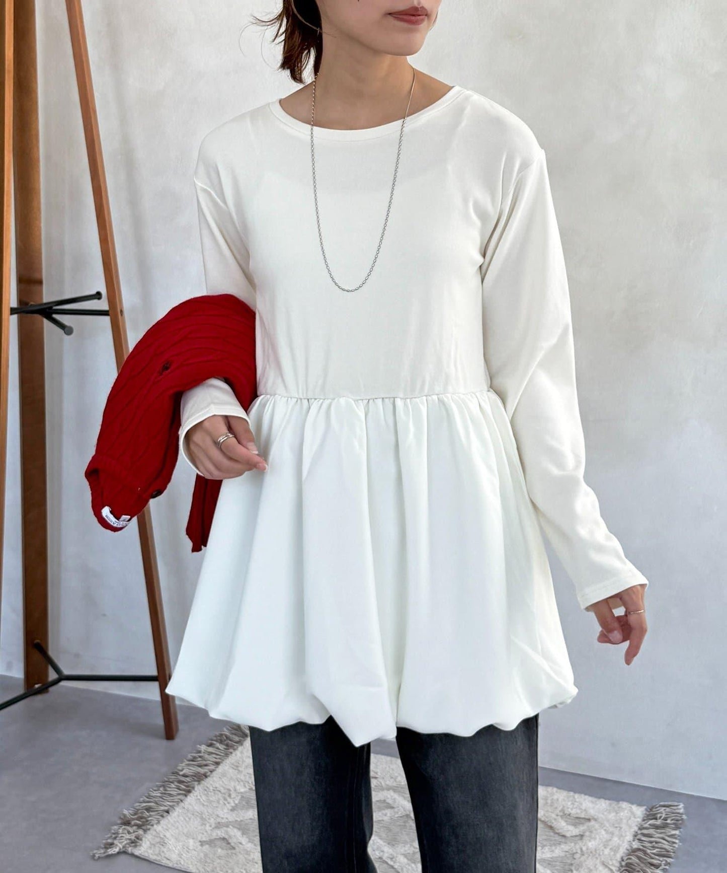 拼色疊穿風長袖T恤